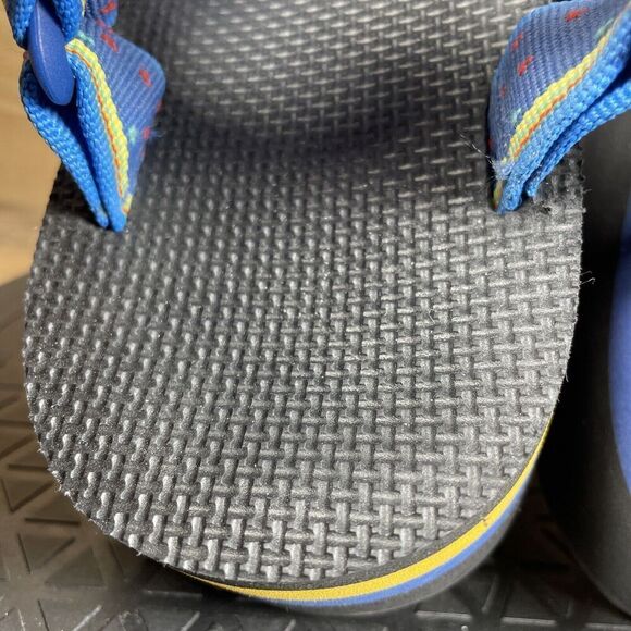 Teva Women’s Size 11 Platform Universal Black Blue Unicorn Sandals Strappy - Picture 6 of 10